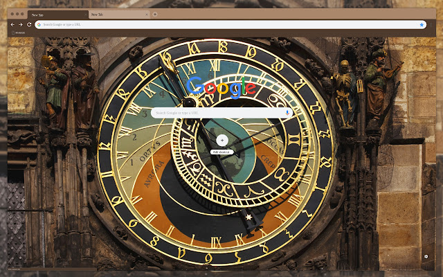 Astronomical clock from Chrome web store to be run with OffiDocs Chromium online